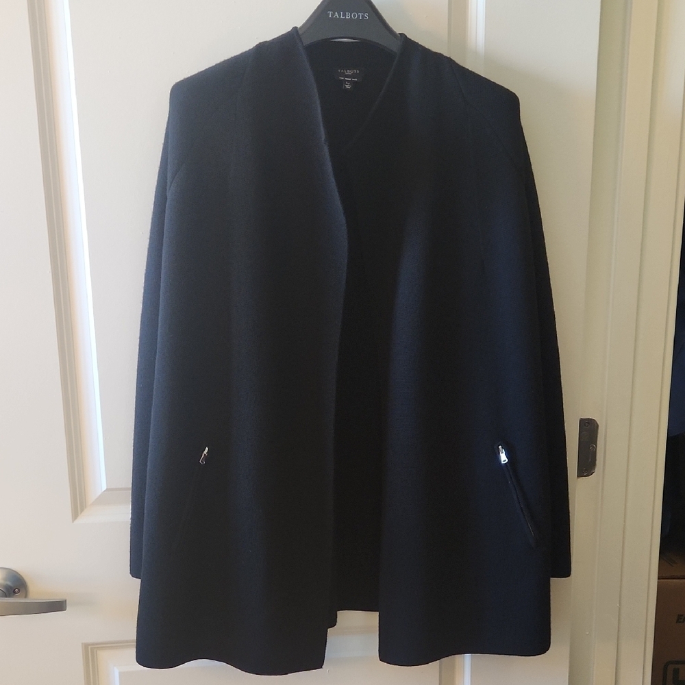 Talbots Black Women's Swing Jacket LP